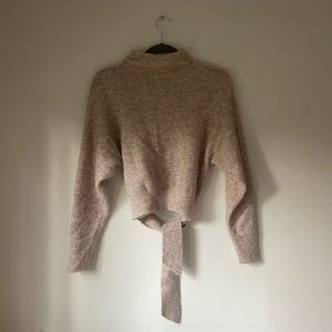 brownie beige aritiza turtle neck sweater